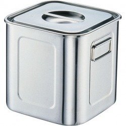 Amazon.co.jp: 三宝産業 深型角キッチンポット(手付) 22.5cm 18-8